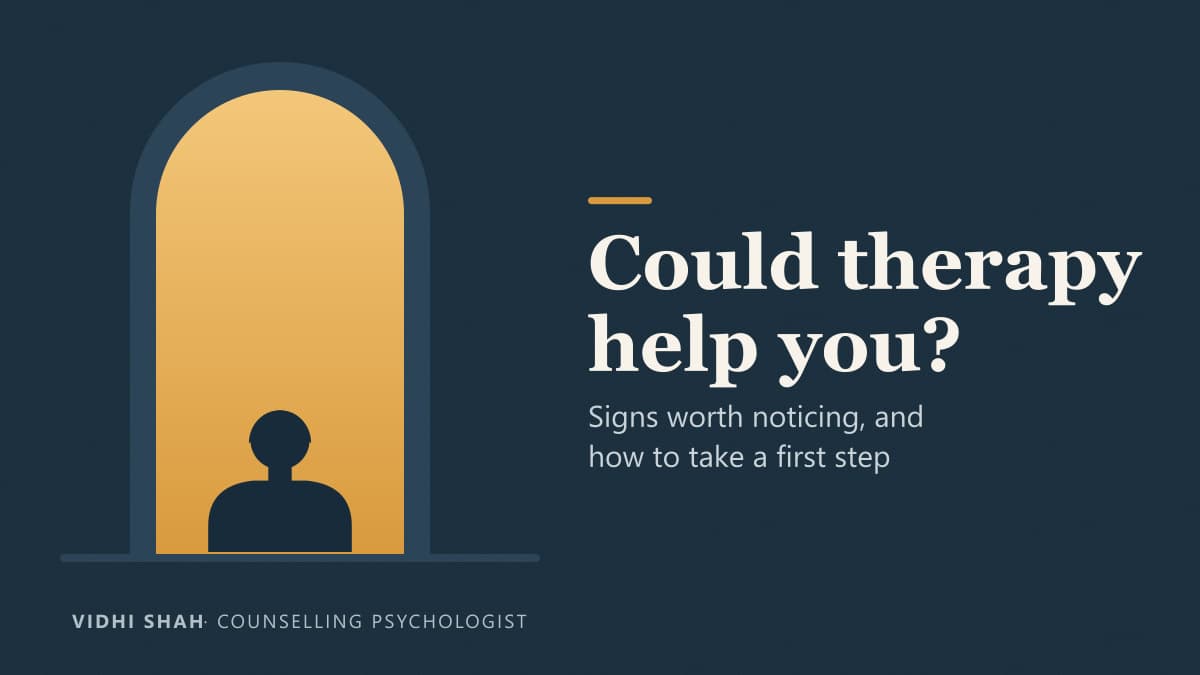 Featured image for Signs You May Benefit from Therapy — and How to Take the First Step